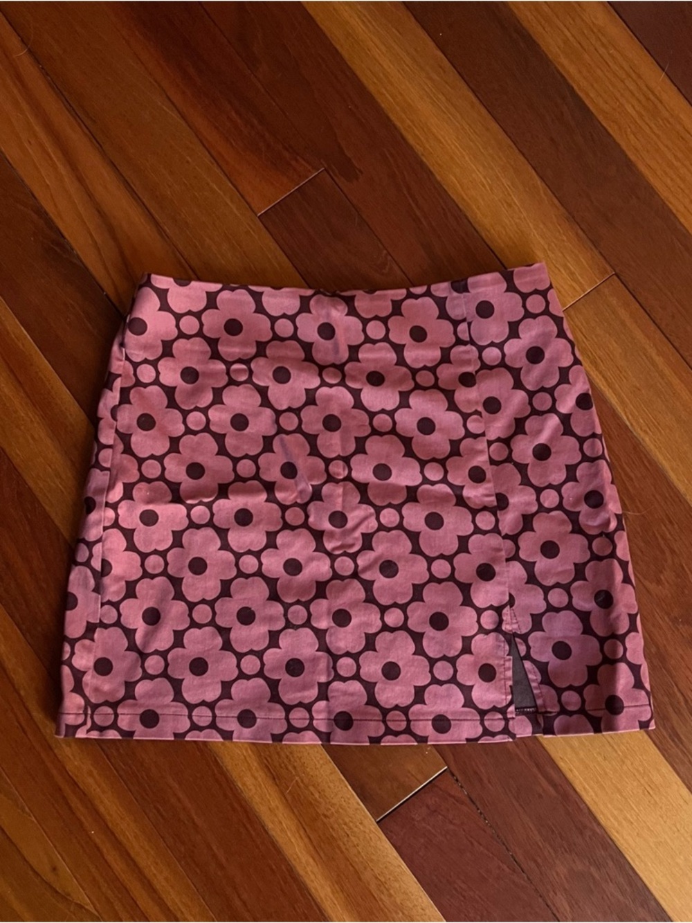 Urban Outfitters Pink Floral Mini Skirt